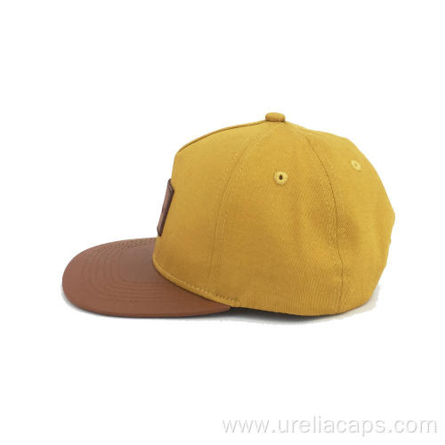 Five panel flat kids hat